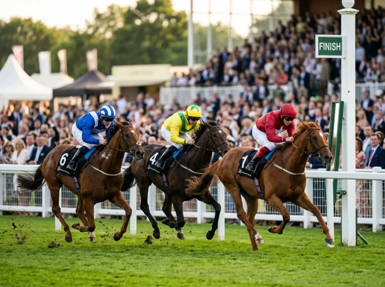 Bet type reference for a horse racing betting game showing Win Place Each-Way Forecast Tricast Exacta Quinella Trifecta and virtual-only markets